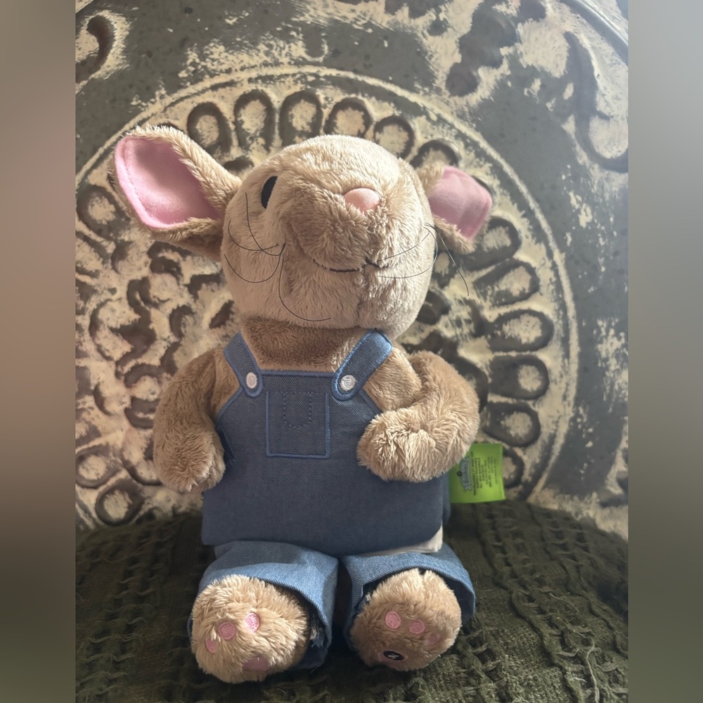 Zoobies “If You Give A Mouse A Cookie” Cute Plush in Overalls
